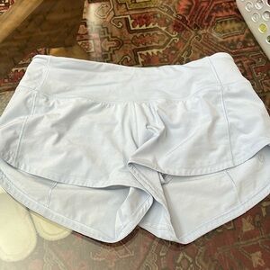 light blue lululemon shorts